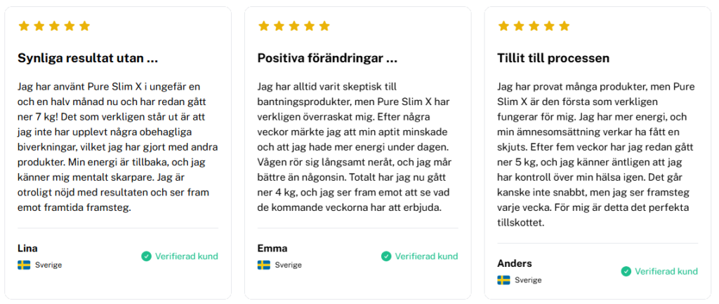 Pure Slim X Recensioner